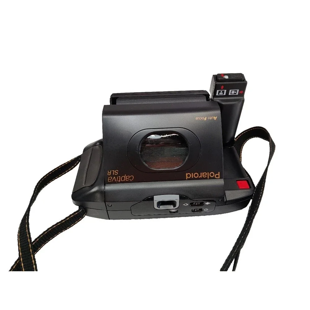 Vintage Polaroid Captiva SLR Auto Focus Instant Camera w/ Strap Untested